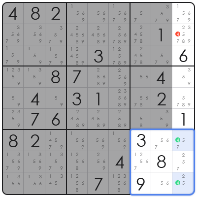 x wing sudoku technique
